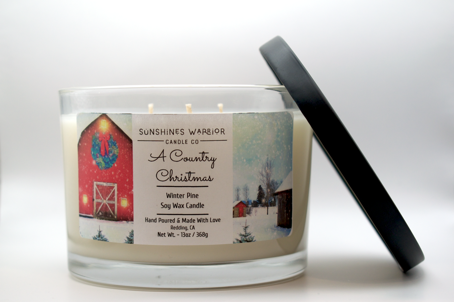 A Country Christmas 3-Wick Soy Candle Collection